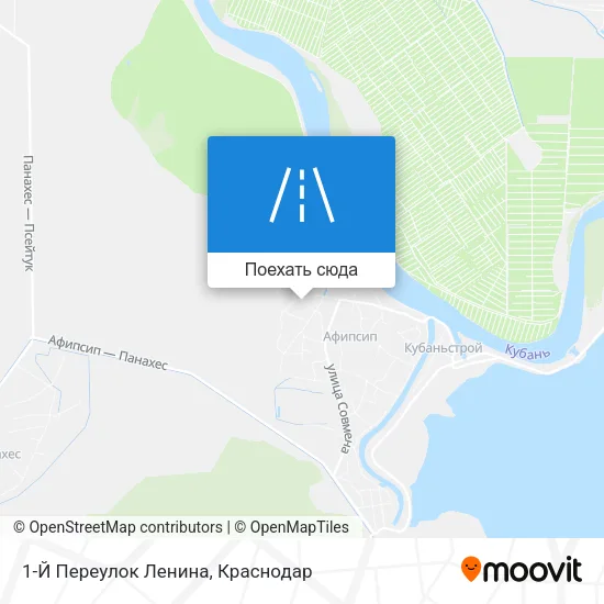 Карта 1-Й Переулок Ленина