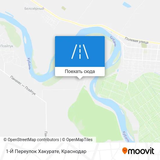 Карта 1-Й Переулок Хакурате