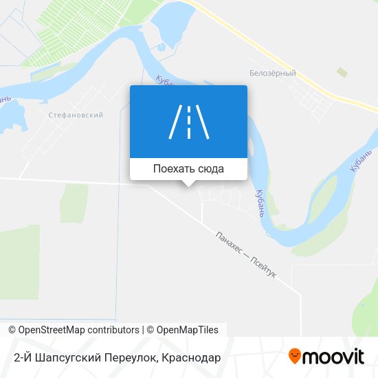 Карта 2-Й Шапсугский Переулок