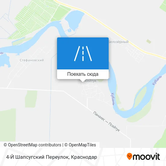 Карта 4-Й Шапсугский Переулок