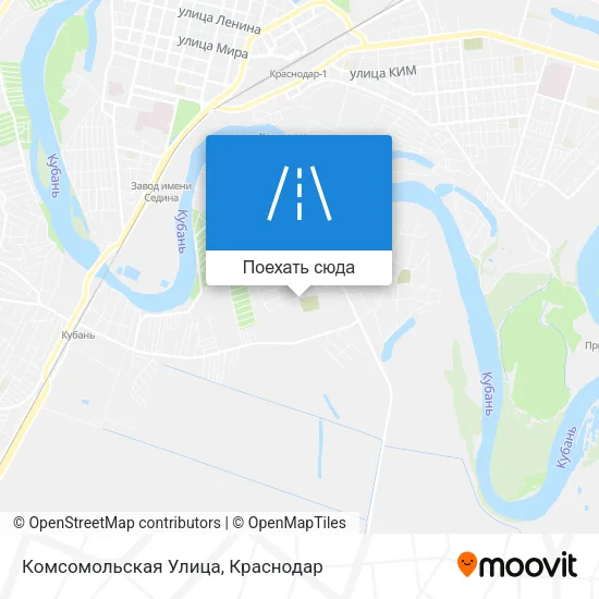 Карта Комсомольская Улица