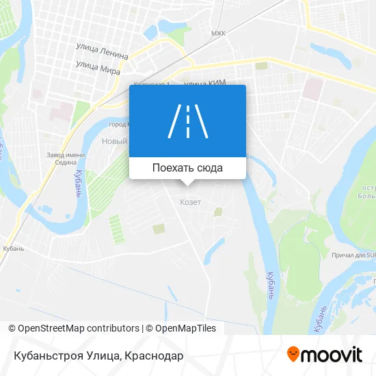 Карта Кубаньстроя Улица