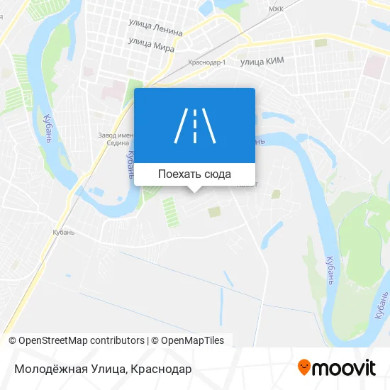 Карта Молодёжная Улица