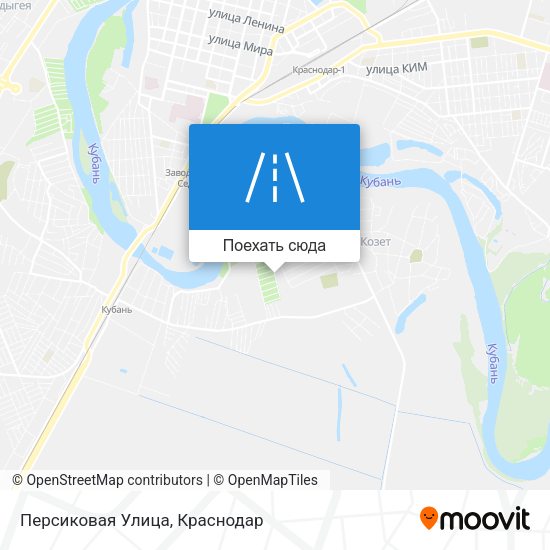 Карта Персиковая Улица