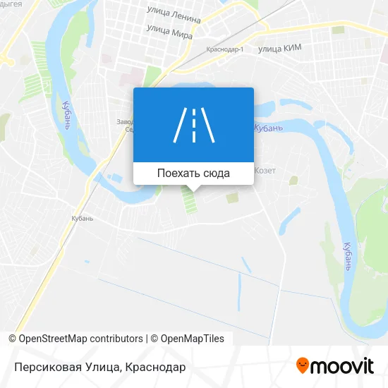 Карта Персиковая Улица