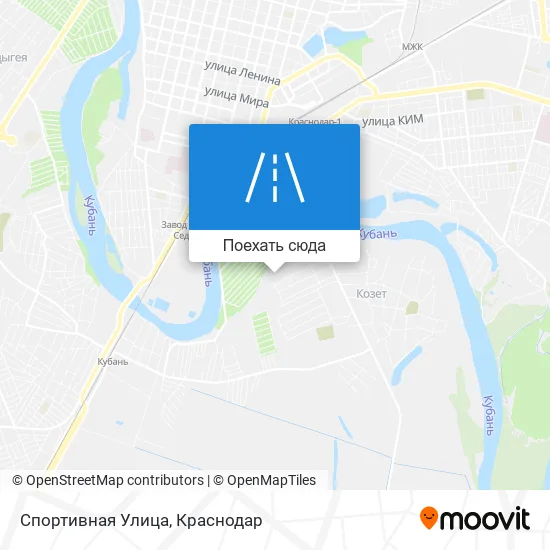 Карта Спортивная Улица