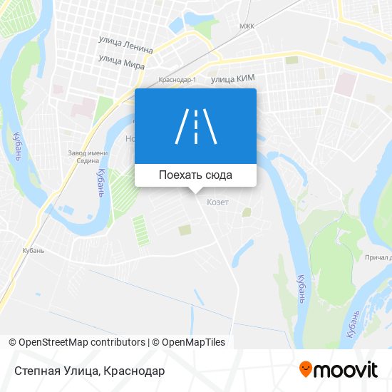 Карта Степная Улица