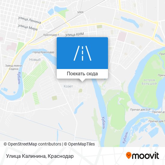 Карта Улица Калинина