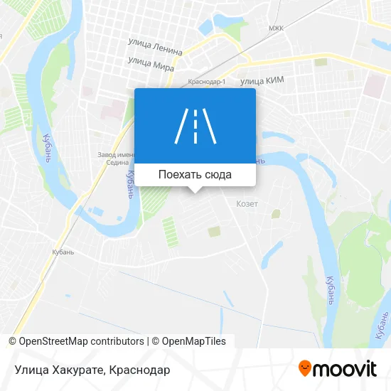 Карта Улица Хакурате