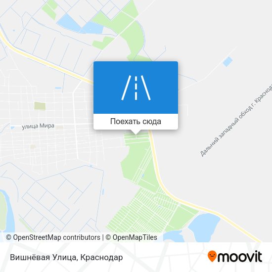 Карта Вишнёвая Улица