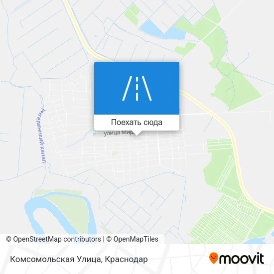 Карта Комсомольская Улица
