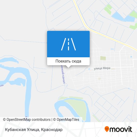Карта Кубанская Улица