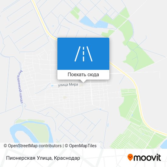 Карта Пионерская Улица