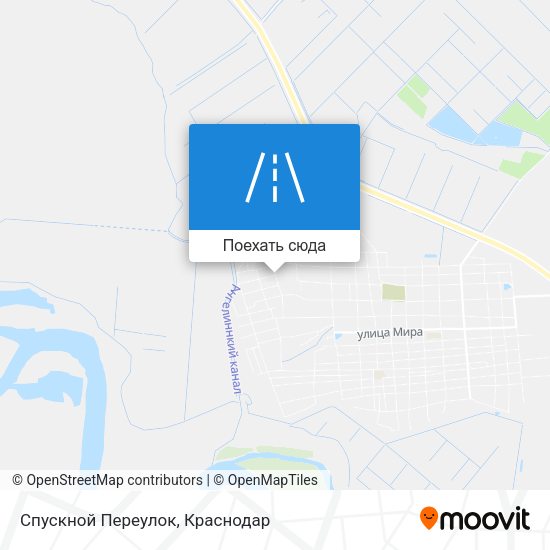 Карта Спускной Переулок