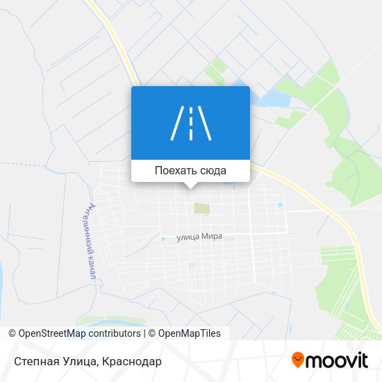 Карта Степная Улица