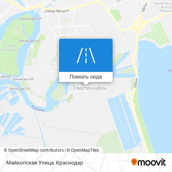 Карта Майкопская Улица