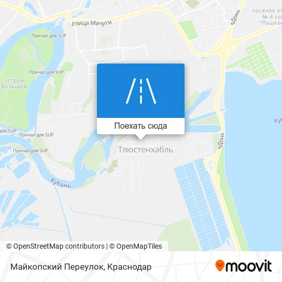 Карта Майкопский Переулок