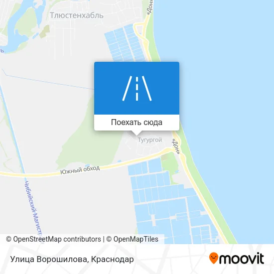 Карта Улица Ворошилова