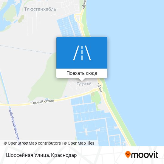 Карта Шоссейная Улица