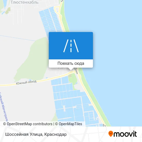 Карта Шоссейная Улица