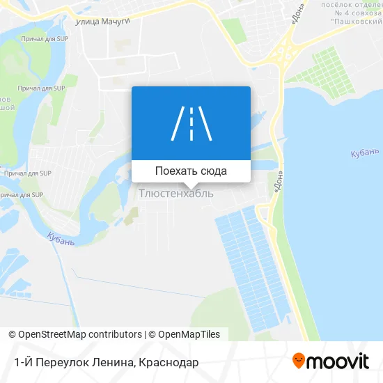 Карта 1-Й Переулок Ленина