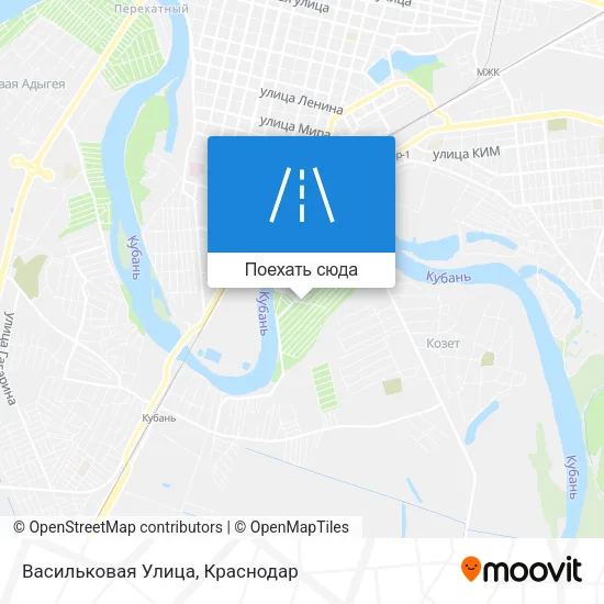 Карта Васильковая Улица