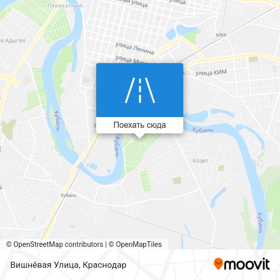 Карта Вишнёвая Улица