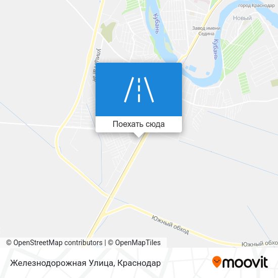 Карта Железнодорожная Улица