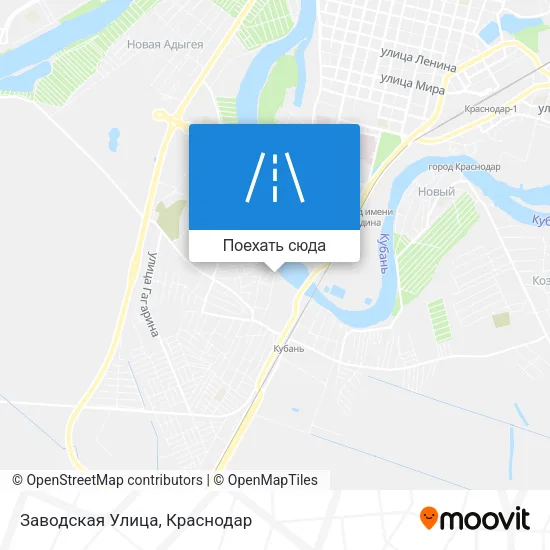 Карта Заводская Улица