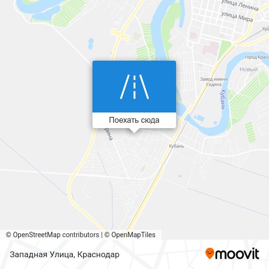 Карта Западная Улица