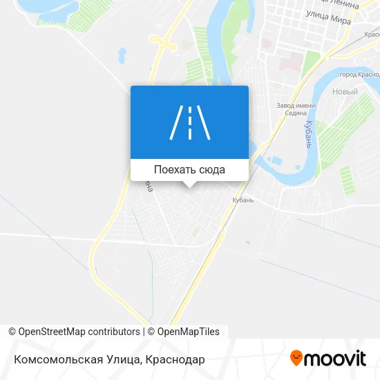 Карта Комсомольская Улица