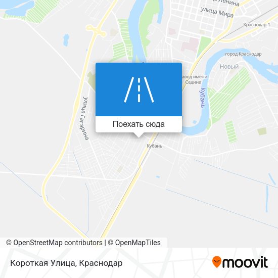 Карта Короткая Улица