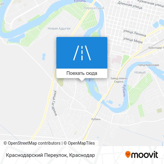 Карта Краснодарский Переулок