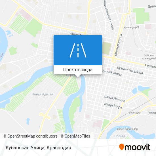 Карта Кубанская Улица