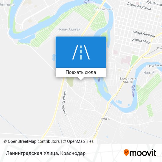 Карта Ленинградская Улица