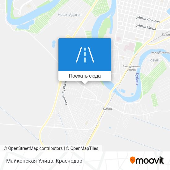 Карта Майкопская Улица