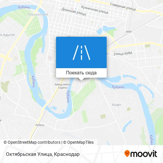 Карта Октябрьская Улица