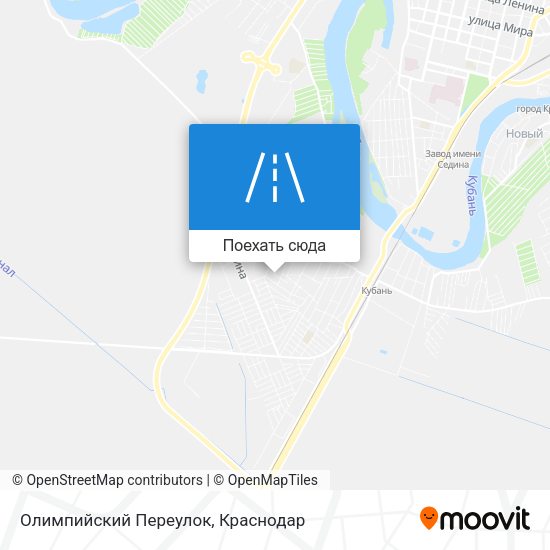 Карта Олимпийский Переулок