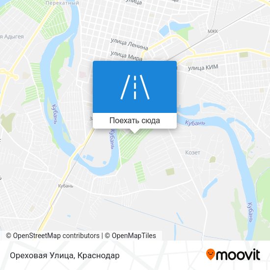 Карта Ореховая Улица