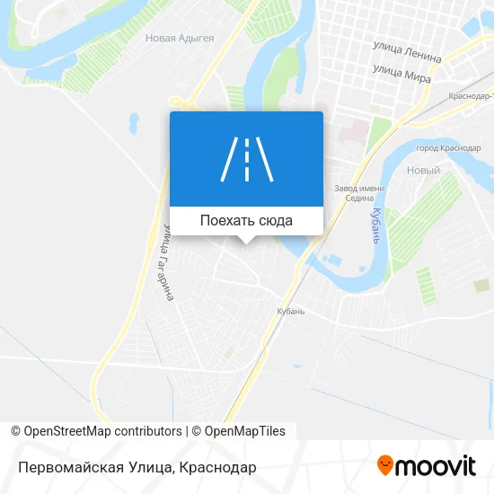 Карта Первомайская Улица