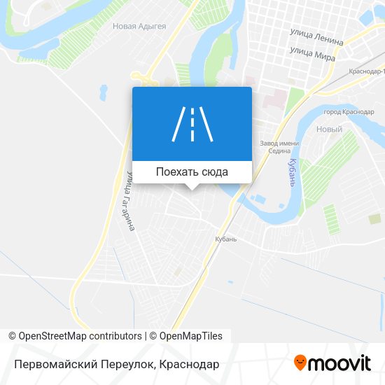 Карта Первомайский Переулок