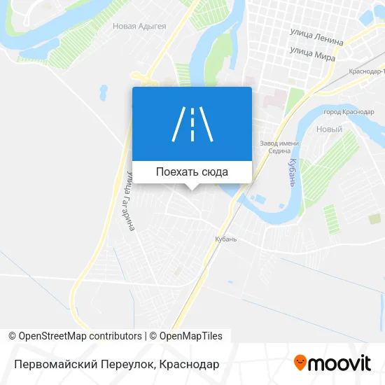Карта Первомайский Переулок