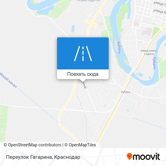 Карта Переулок Гагарина