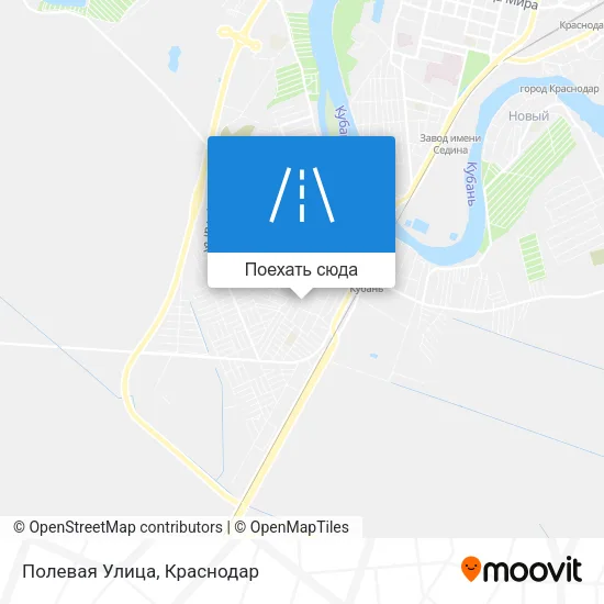 Карта Полевая Улица