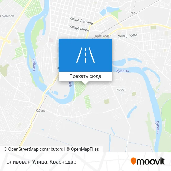 Карта Сливовая Улица