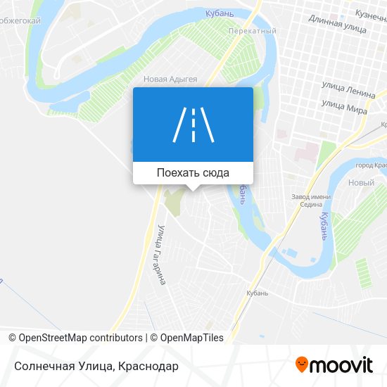 Карта Солнечная Улица
