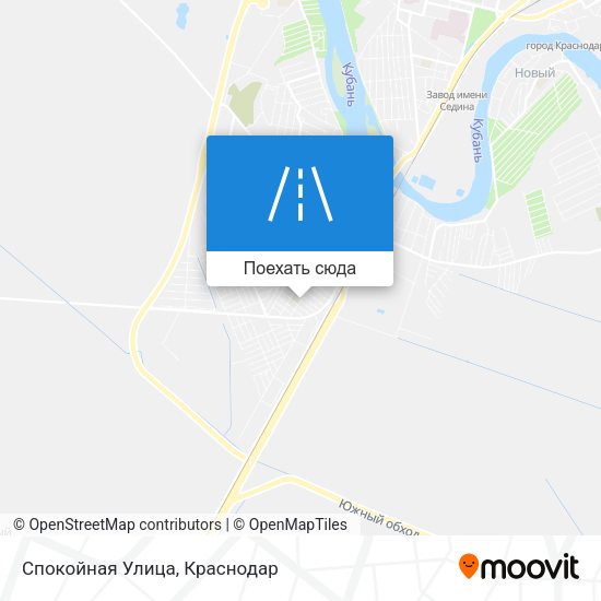 Карта Спокойная Улица