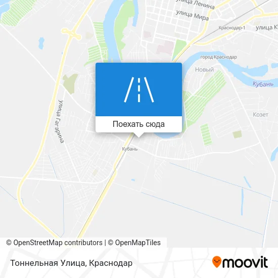Карта Тоннельная Улица