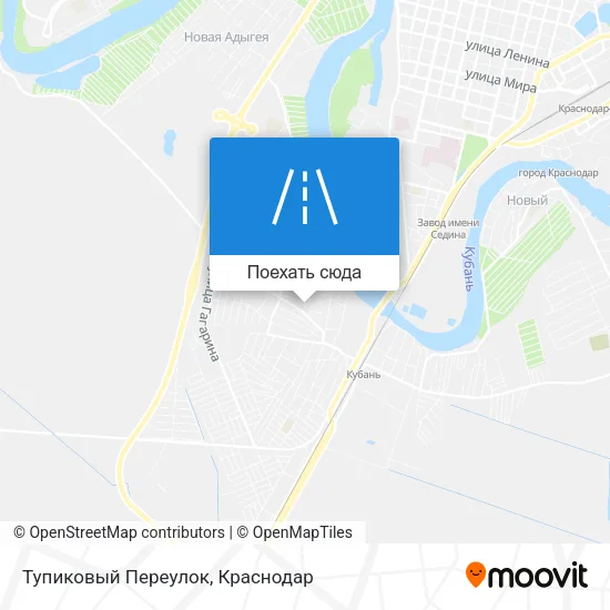 Карта Тупиковый Переулок