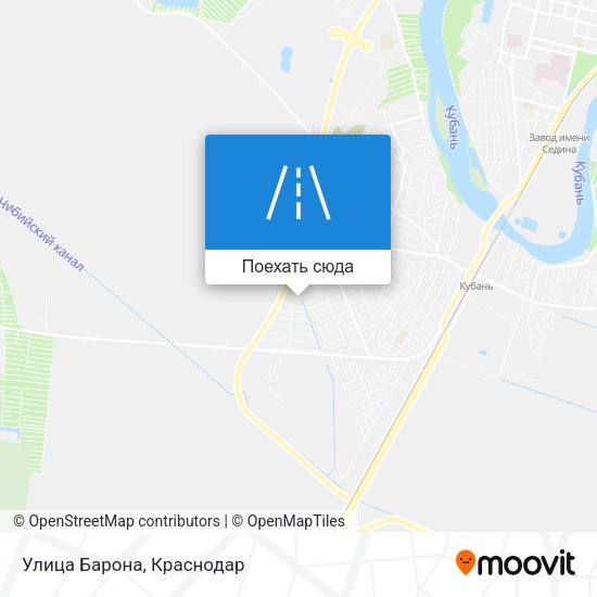 Карта Улица Барона